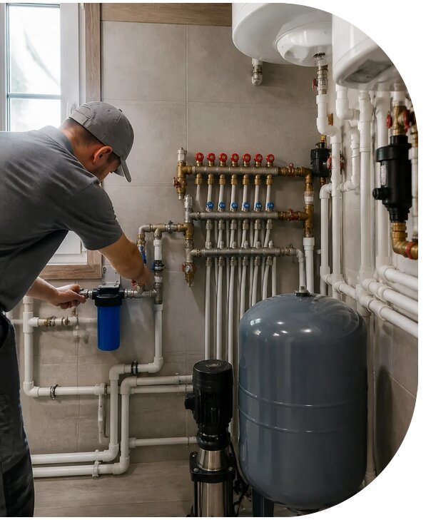 Монтаж водоснабжения частного дома под ключ в Гукове
